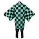 thumbnail image 3 of Disfraz de Cosplay de Demon Slayers Kimetsu no Yaiba, Tanjirou Kamado, Kimono, capa, ropa de Anime para fiesta de Halloween, conjunto de uniforme, 3 of 4