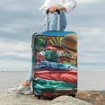 thumbnail image 7 of Yiaed Tropical Vacation Essentials Print Travel Luggage Cover Suitcase Protector Covers Elastic Luggage Anti-scratch(No luggage included）-Small, 7 of 7