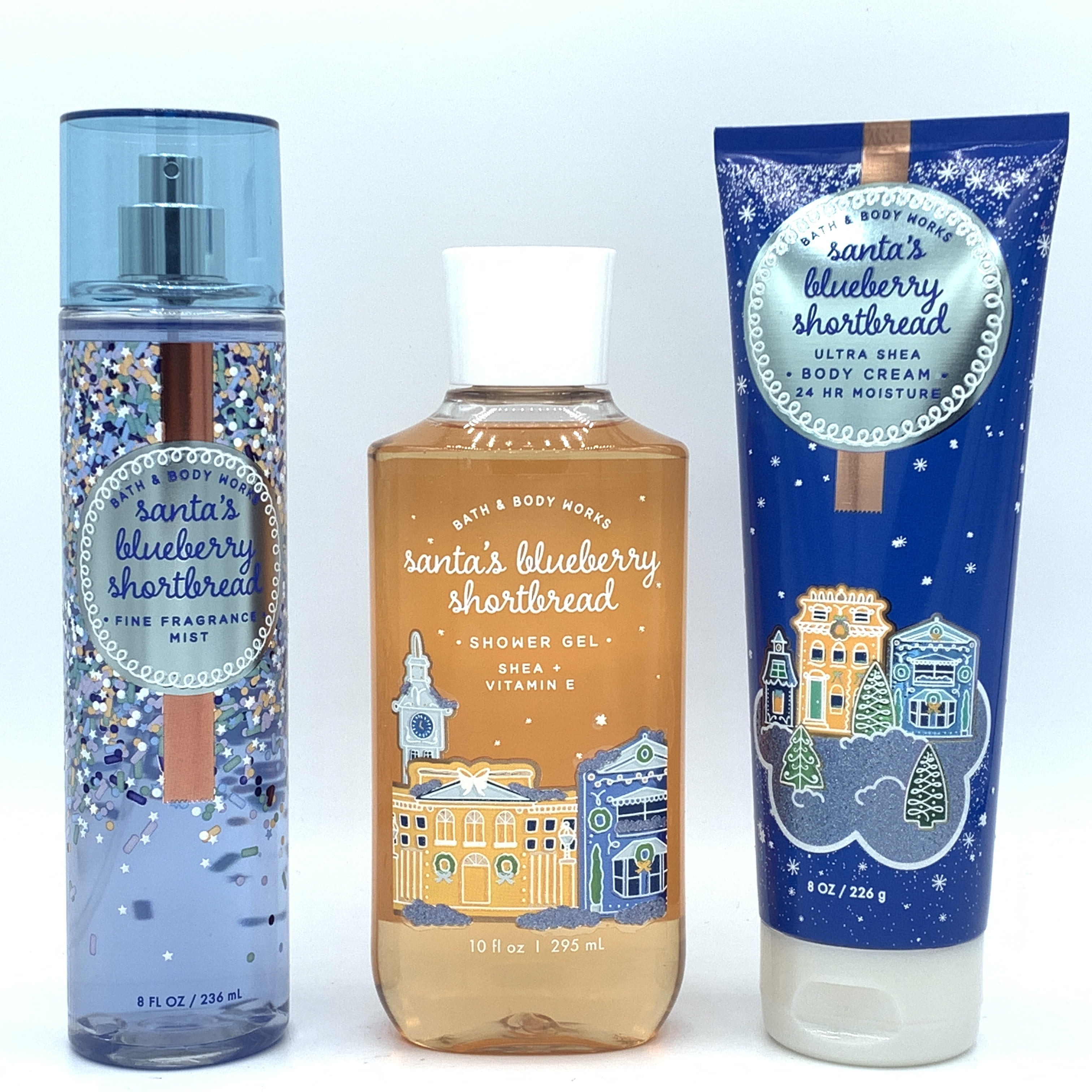 Bath and Body Works Santa's Blueberry Shortbread Fine Mist, Body Cream