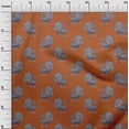 thumbnail image 2 of oneOone Cotton Poplin Fabric Peacock Block Print Fabric BTY 56 Inch Wide, 2 of 4