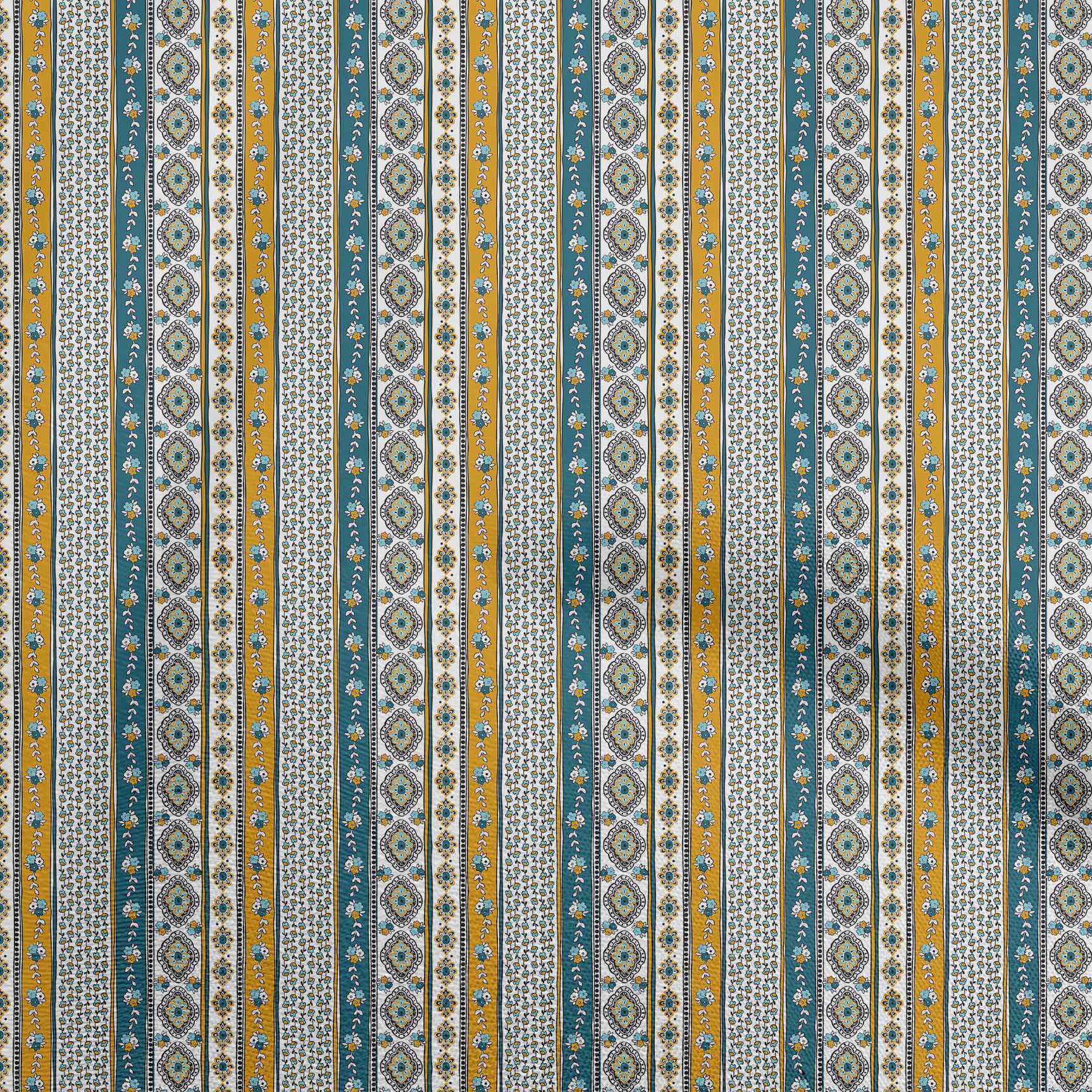 oneOone Rayon Dark Teal Green Fabric Words Of Wisdom For The Happy Couple Advice Card Floral Border Dress Material Fabric Print Fabric By The Yard 56 Inch Wide