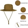 thumbnail image 3 of Chapeaux de Soleil pour Hommes Femmes Chapeau Boonie Pliable Chapeau de Pêche UPF 50+ Chapeau Seau pour Pêche Randonnée Jardin Safari Plage, 3 of 6