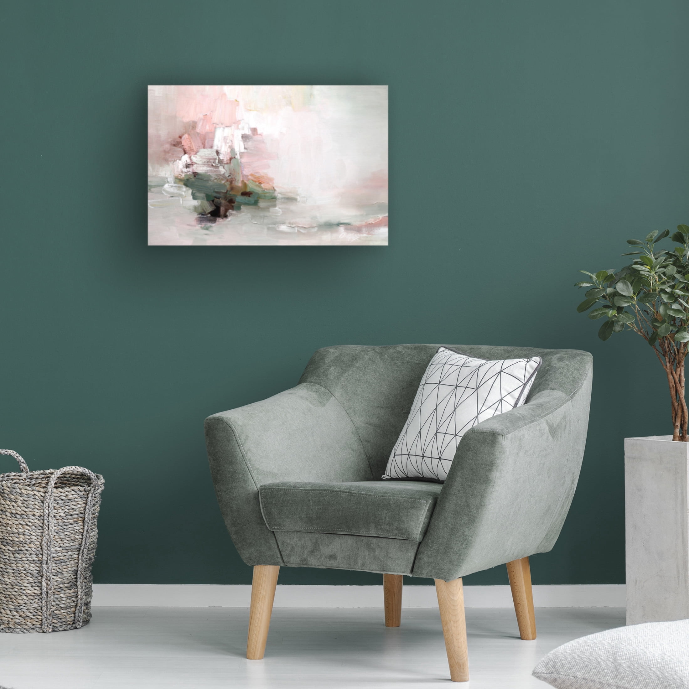Canvas Wall Art - Rebecca Fox 'Totally Happy' Wall Art for Living Room, Bedroom, or Office Décor by Trademark Fine Art - 47 x 30 Inches