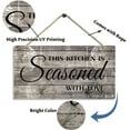 thumbnail image 7 of MUCHENGGIFT Farmhouse Kitchen Decor, Rustic Kitchen Signs Wall Decor, Printed Wood Wall Art-This Kitchen is Seasoned with Love-Kitchen Wall Decor 11.5" x 6", 7 of 7