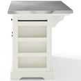 thumbnail image 4 of Crosley Julia Stainless Steel Top Kitchen Island in White, 4 of 11