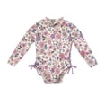 thumbnail image 3 of MEZZALL Children Girls One-Pieces Monokini Swimsuit Toddler Kids Bathing Summer Beach Wear Solid Color Cute Cartoon Print Swimwear Soft Bathing Suit Beachwear, 3 of 3