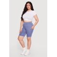 thumbnail image 2 of Women's Plus Size Cell Phone Pocket Biker Shorts, 2 of 4