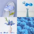 thumbnail image 3 of 8 Rolls 65.6ft Fall Crepe Paper Streamers 50 x 250cm 4 Colors Party Streamers Fall Theme Crepe Paper Roll Decorative Craft Streamer for DIY Gift Wrapping Paper Crafts Decor (Blue), 3 of 6
