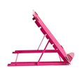 thumbnail image 2 of EeaseCA Adjustbale Notebook Bracket Support Steel Plastic Sprayed Portable Folding Computer Bracket Cooling Base Desktop Bracket Laptop Stand(Pink), 2 of 7