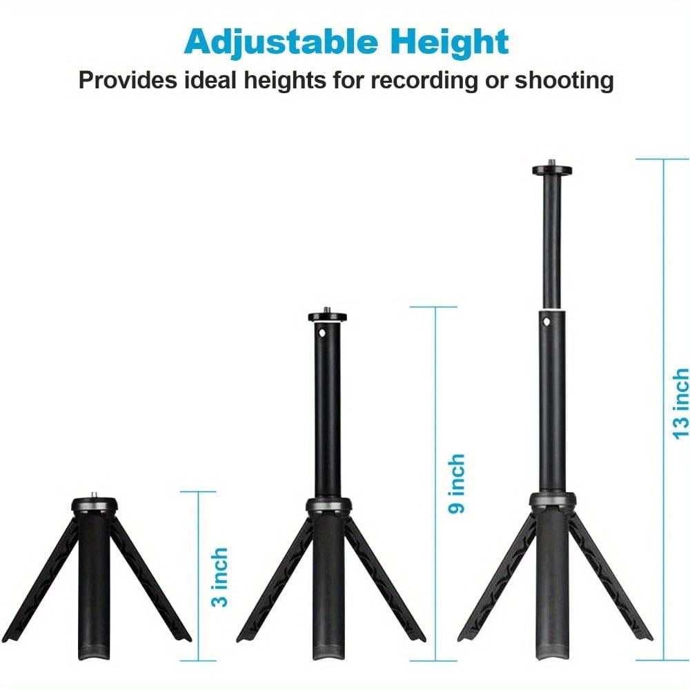 Lightweight Mini Tripod for Camera/ Phone/ Webcam, Extendable Stand, for NexiGo Logitech Webcam C920 C922 C925e C922x C930e C930 C615 and Other Devices with 1/ 4" Thread