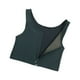 thumbnail image 1 of Qarigey Carpeta de pecho plano para mujer, portátil, plegable, lavable, con cremallera, transpirable, Color sólido, absorbente de sudor, Ropa interior Negro S, 1 of 6