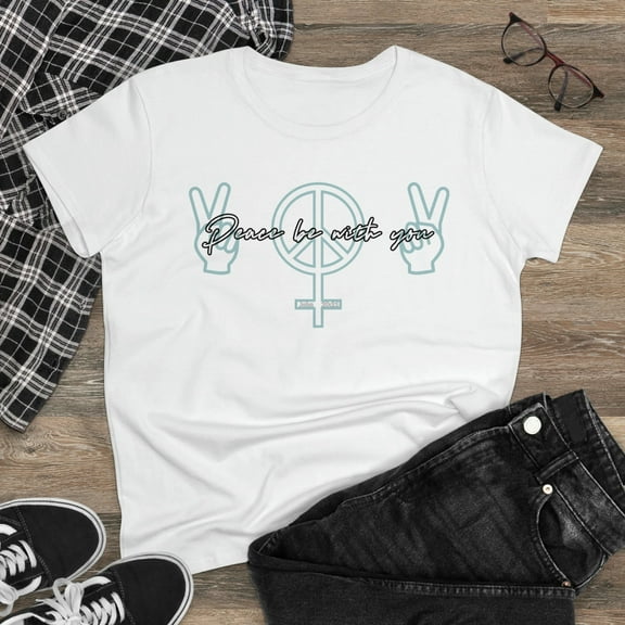 Ladies Bible Verse Shirt, Relaxed Fit Short Sleeve T-Shirt, Ladies Crewneck, Woman's Cotton Tee