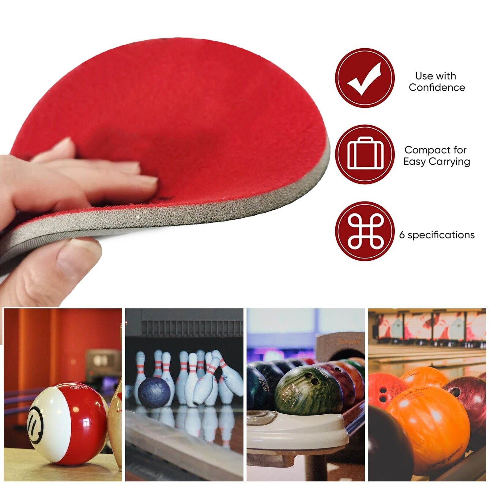 24 Pieces Bowling Sanding Pads Resurfacing Polishing Kit Bowling Ball