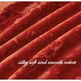 thumbnail image 6 of Chezmoi Collection Lux Brick Red Crushed Velvet Curtains 2 Panel Set, Room Darkening Luxury Distressed Velvet Rod Pocket Window Drapes for Living Room Bedroom 50" W x 84" L, 6 of 9