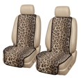 thumbnail image 7 of FOR U DESIGNS Brown Leopard Print Car Seat Covers 2 Pack Automotive Seat Cover Breathable Fabric, Machine Washable, Universal Automotive Seat Cover Fits Sedan SUV Truck Van, 7 of 7