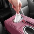thumbnail image 2 of Waterproof PU Leather Organiser for Centre Console, Armrest Box Heightening Pad, Vehicle Storage Insert, Red, 2 of 5