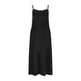 thumbnail image 6 of Flowy Tiered Beach Dress Women's Spaghetti Strap Ruffled Asymmetrical Hem Maxi Dress, Versatile and Comfortable for Spring and Summer, 6 of 8