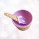 thumbnail image 3 of 1 tazón de helado creativo de plástico anticaída, para postres festivos, con cuchara (morado)., 3 of 7