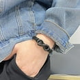 thumbnail image 3 of CWMMLS Mens Infinity Knot Bracelet, Valentines Day Gift for Him to My Man Leather Bracelet I Love You Mens Bracelet Mens Birthday Gift Boyfriend Husband Couple, 3 of 7