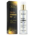 thumbnail image 3 of Ikzee Body Shimmer Oil, Liquid Highlighter Sliver Shimmer Body Oil, Long Lasting & Smooth Natural Matte Finish for Face and Body Highlight Makeup Party, 3 of 11