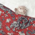 thumbnail image 2 of Yiaed Dragons2 Print Dog Blankets-Cat Blanket Washable for Couch Protection,Puppy Blanket, Soft Plush Reversible Throw Furniture Protector-Small, 2 of 8