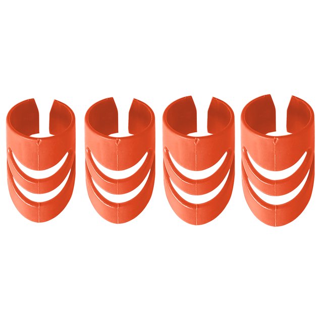 4 púas para dedos para guitarra acústica de bajo, cubierta protectora para la punta de los dedos (rojo) Ehuebsd Para estrenar