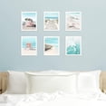 thumbnail image 2 of Coastal Wall Art Beach Prints Decor Set of 6 Summer Seascape Theme Pictures Boardwalk, Beach Chair, Pink Van, Surfing Posters for Home Unframed 8x10 Inch, 2 of 6