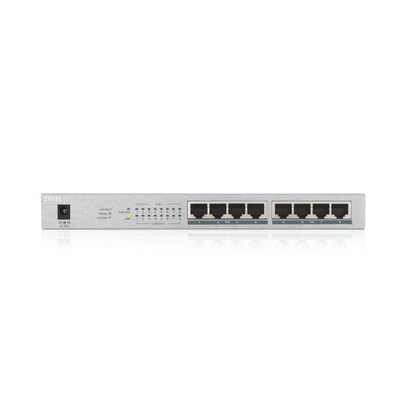 ZyXEL GS1008HP 8-Port GbE Unmanaged 2L Supported PoE Switch
