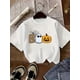 thumbnail image 1 of Boys' Halloween Graphic T-Shirt - Soft Stretch Knit, Breathable & Machine Washable, Lightweight Regular Fit Short Sleeve Tee with Jack-o'-Lantern & Ghosts Print, Perfect for outdoor Play &, 1 of 6