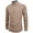 E1-Khaki, variant on Demotime Mens Dress Shirts Long Sleeve Wrinkle-Free Business Casual Button Down Shirt White L