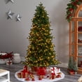 thumbnail image 6 of Nearly Natural Clear Prelit LED Green Decorated Fir Artificial Christmas Tree, 7', 6 of 11