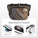 thumbnail image 5 of Balery Golden White Tiger Mochila Cinturón para Mujeres y Hombres, Bolsa de Cintura Impermeable de Doble Capa con Correa, 5 of 9