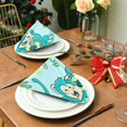 thumbnail image 2 of Iauyy Satin Napkins Set of 1- Happy Monkey 2 DIY Printing Decoration Cloth Napkin- Easy Care for Home/Party, 2 of 8