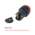 thumbnail image 4 of Unique Bargains 10 Pcs Voyants Lumineux AC/DC 12V, LED Rouge, Support de Panneau Affleurant 7/8 Pieds 22mm, 4 of 5