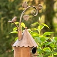 thumbnail image 3 of Zaer Ltd. Large Copper-Colored Multi-Birdhouse Stakes, Room for 2 Bird Families in Each, 3 of 7