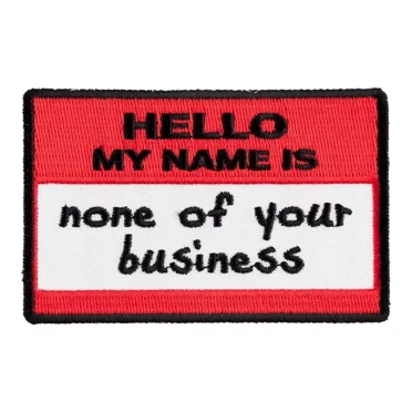 Hello My Name Is Patch, Funny Patches