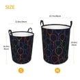 thumbnail image 3 of Balery Colorful Balloons Cesta de ropa redonda con asas, impermeable, independiente, para ropa, juguetes, dormitorio y familia-Small, 3 of 6