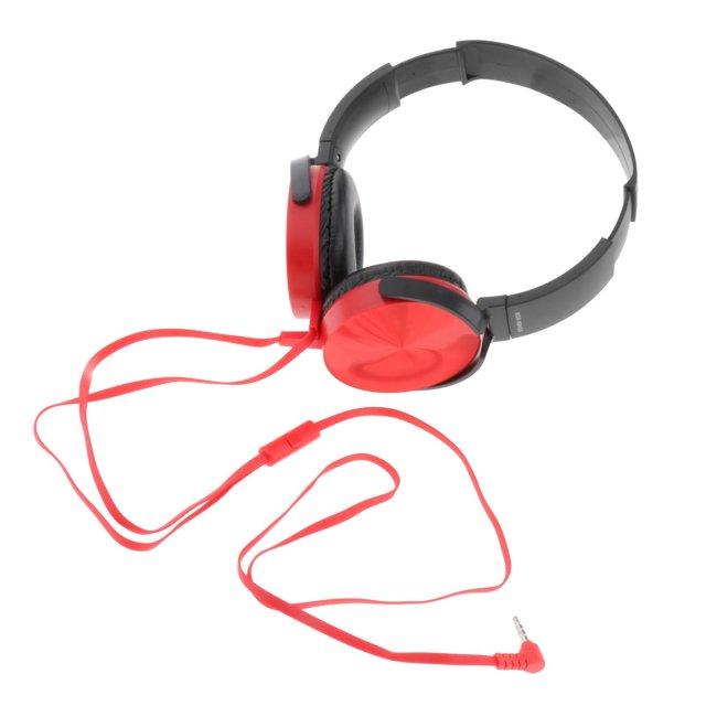 Auriculares con Cable XB450, Portátiles, Cómodos, Ajustables, Ligeros, en oreja, para Tableta, Computadora, Teléfono Inteligente, PC, Niñas, , rojo