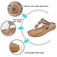 thumbnail image 4 of Ecetana Women's Flat Sandals Comfortable Flip Flops Beach Shoes Sandal, 4 of 6