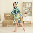 thumbnail image 4 of FORMRS Niños Bathrobe Unisex Hooded Robe Soft Plush Pajamas Sleepwear, Size 2-3T, Art Field, 4 of 7