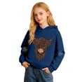 thumbnail image 4 of Gyujnb Youth Hoodie Shaggy Cow Print Cool Warm Versatile Pullover for Daily Casual Outings (Toddler, Big Boys),13-14 Years, 4 of 7