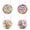 Pink 1PCS & Purple 1PCS & Beige 1PCS & Hot Pink 1PCS, variant on 7.8'' Happy Mother's Day Welcome Sign Wreath 12 Inch Round Wooden Hanging Door Sign Colorful Flower Rustic Farmhouse Porch Pendant Decorations for Front Door Wall Decor 1/2/3/4 PCS