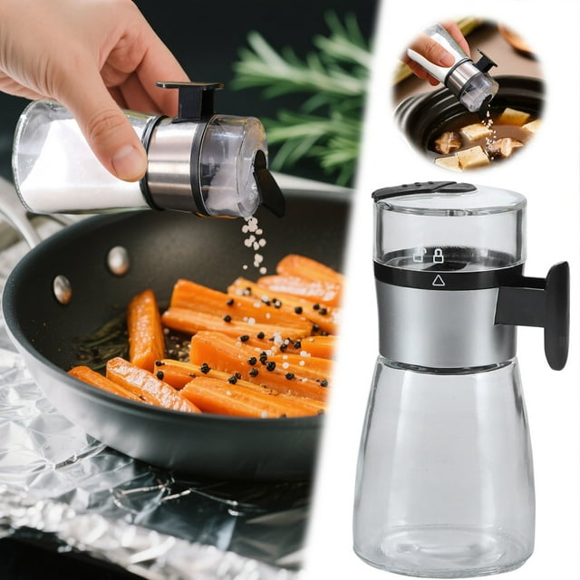 Seasoning for Kitchen Type Dispenser with Transparent Glass Body Precision 5g Per -proof Lid Non- Base -purpose Storage Container for and Seasonings