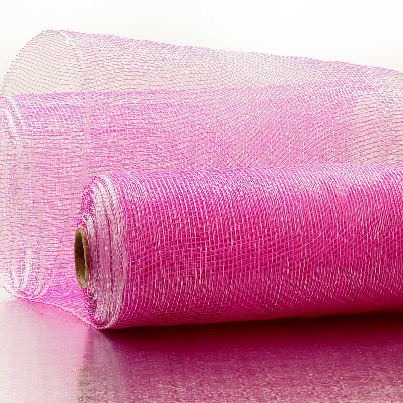 10" X 10 Yards Hot Pink Crystal Deco Mesh by Paper Mart