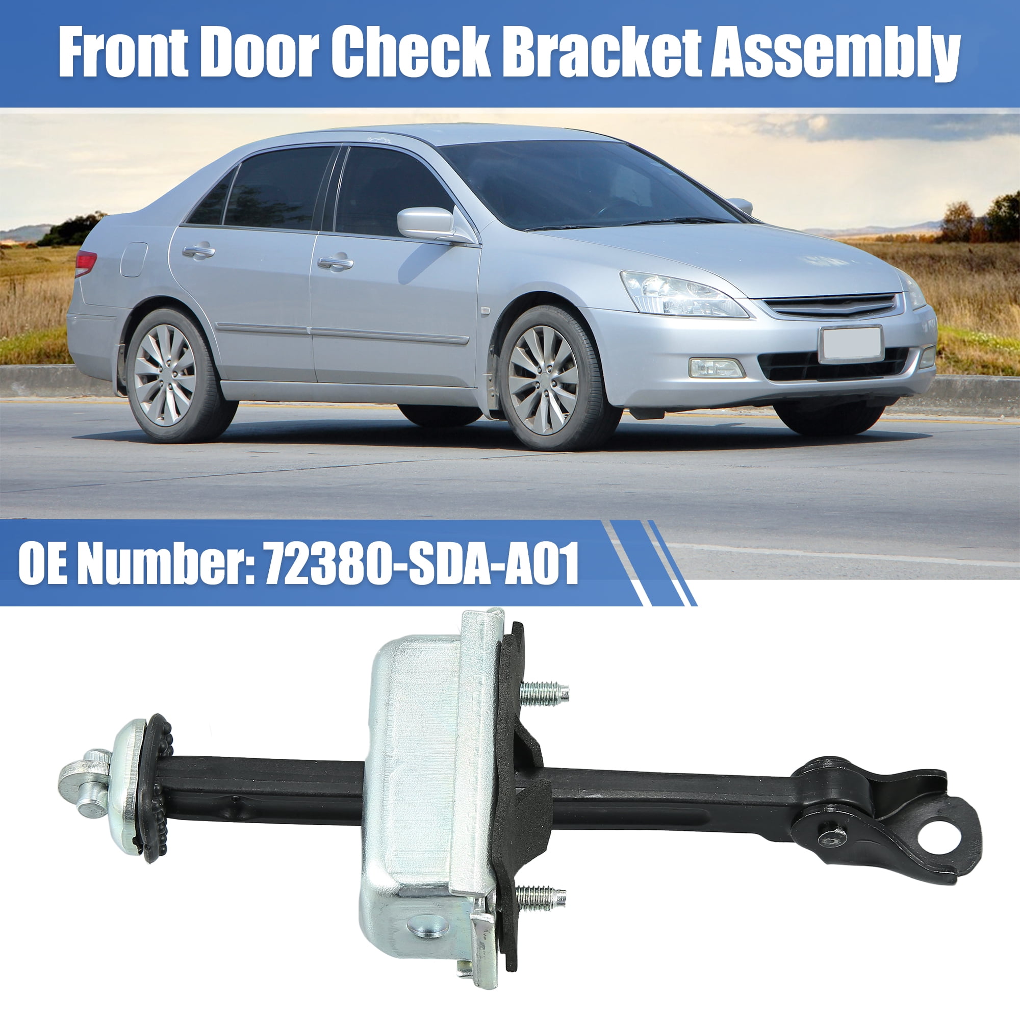 Unique Bargains Front Left Door Check Bracket Stop Strap for Honda Accord 2003-2007