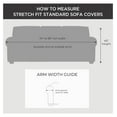 thumbnail image 3 of Stretch Pique 3 Seat Individual Cushion Sofa Cover (Cream), 3 of 3