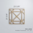 thumbnail image 2 of Ekena Millwork 23 3/8"W x 23 3/8"H x 1/4"T Large Buxton Decorative Fretwork Wood Wall Panels, Birch, 2 of 15