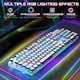 thumbnail image 2 of Teclado mecánico para juegos YSCP, estilo máquina de escribir RGB, 104 teclas, 2 of 7