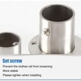 thumbnail image 5 of 4 soportes para barra de armario con tornillos, soporte de brida para armario, brida de soporte de brida Rob, soporte para barra de cortina de 25 mm, soporte para barra de armario, soporte, 5 of 5