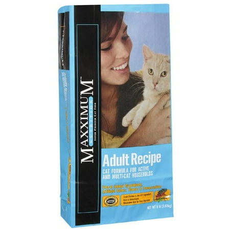 Maxximum Nutrition: Adult Recipe Cat Formula For Active and Multi-Cat Households Super Premium Cat Food, 8 lb